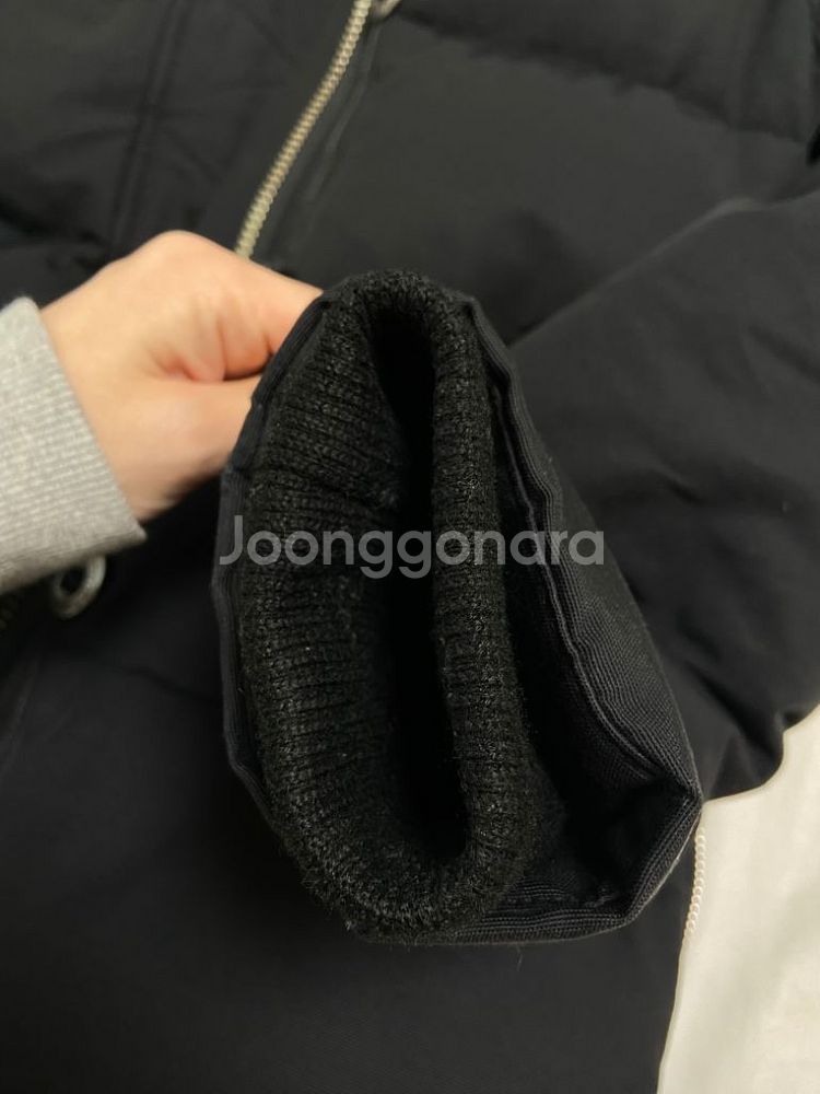 무스너클 쓰리쿼터 패딩 블랙--5