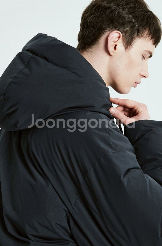 티임옴므/오버핏 숏 패딩 블랙/105--3