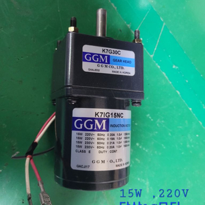 GGM AC모터 15W ,220V 단상ㆍ감속기포함