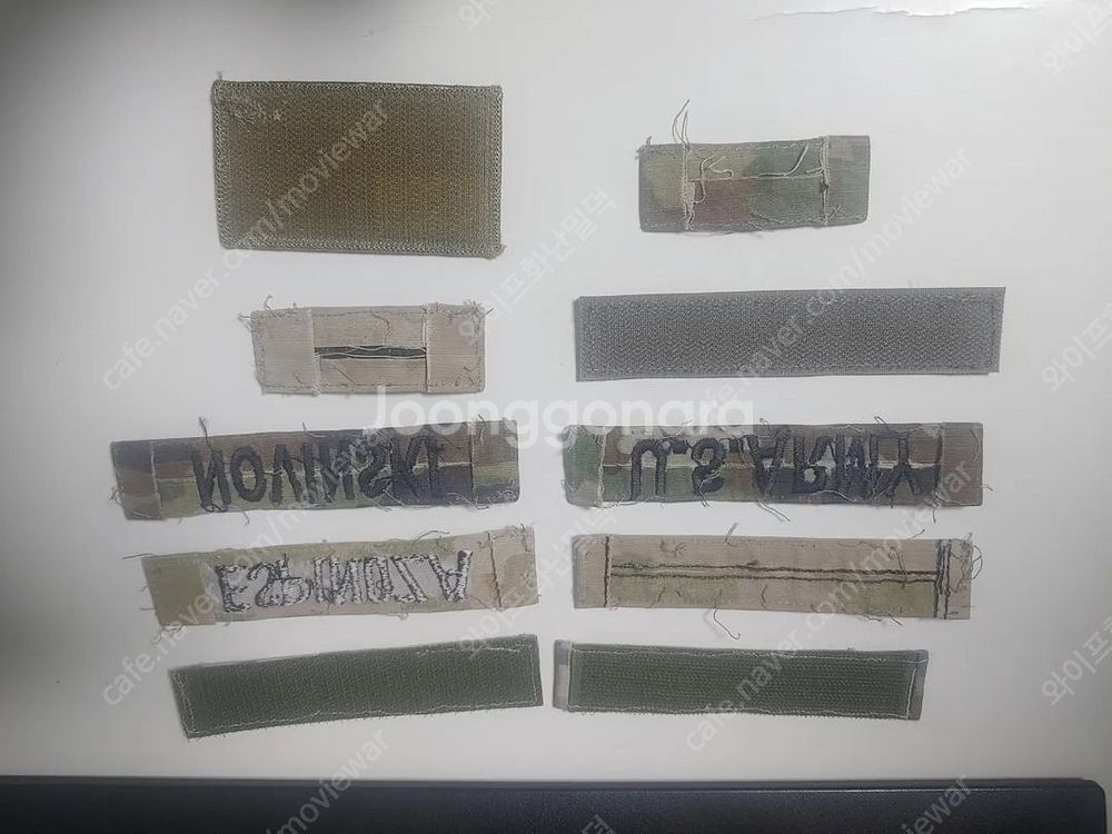 미군지급품 ACU OCP 계급장 아미탭 네임탭 코인--3