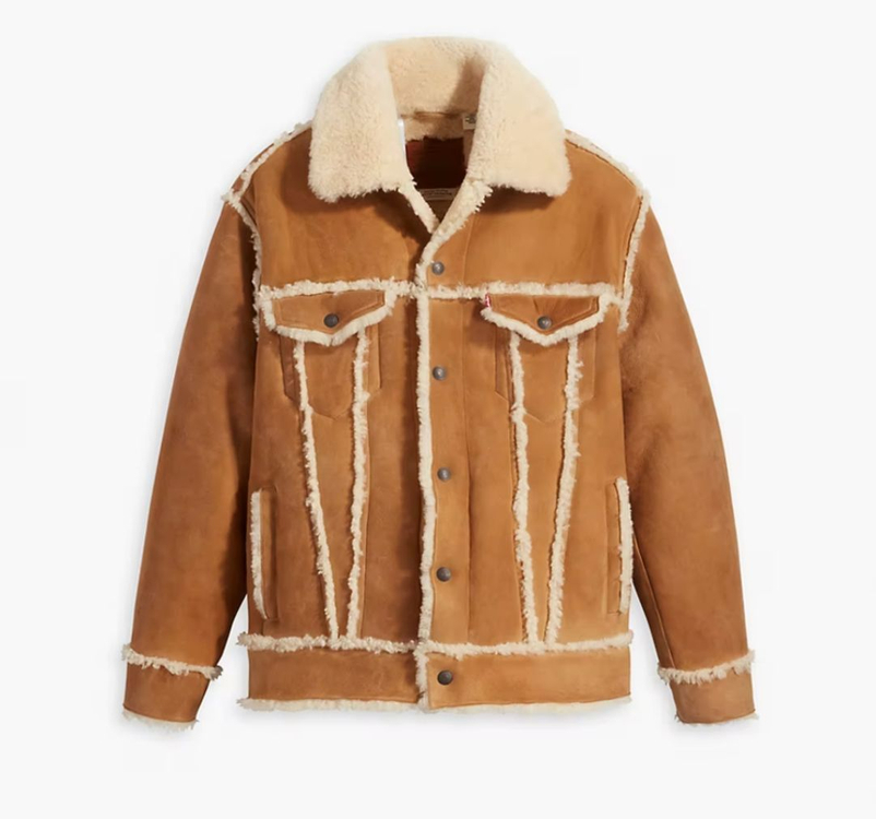 리바이스 리얼 무스탕 양가죽 양털 무톤자켓 M 100 이미지