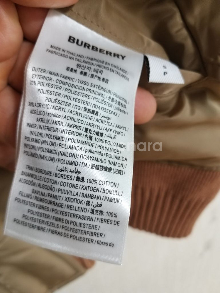 명품 버버리 여성 양면 빅로고 블루종 패딩점퍼(새상품)--5