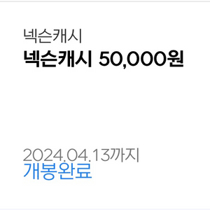 넥슨캐시 5만원