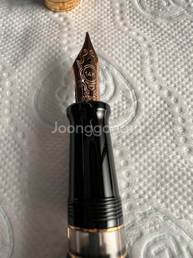 만년필 오로라 88(오탄도트) 골드스트라이프 14k--4