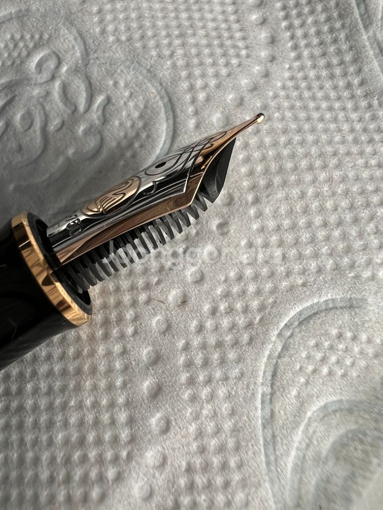 만년필 펠리칸 M800 그린스트라이프 18k--4