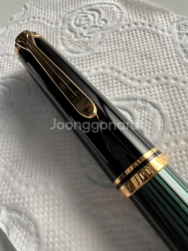 만년필 펠리칸 M800 그린스트라이프 18k--8