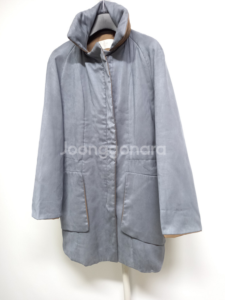 타임 얇은 엠보 패딩 코트 44.55--2