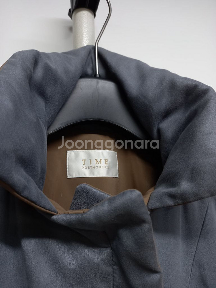 타임 얇은 엠보 패딩 코트 44.55--7