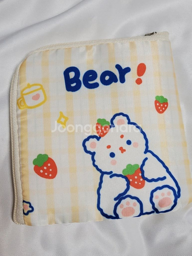 새제품 다용도 파우치 정사각형 토끼 곰 개당 가격--3