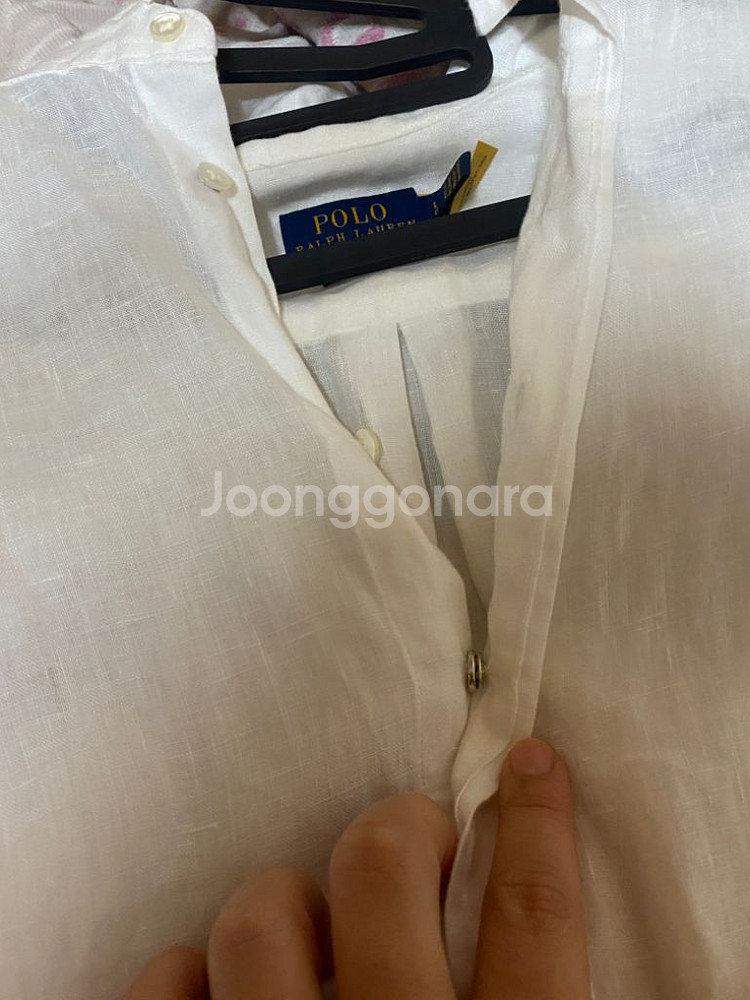 폴로 랄프로렌 여성 릴렉스핏 린넨셔츠--2