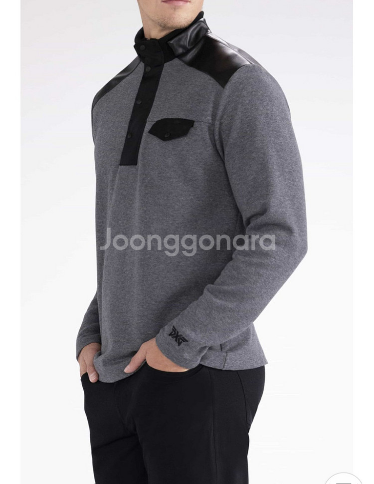 [2xl] pxg 퀄티드 저지 1/4 집업 긴팔 정품--1
