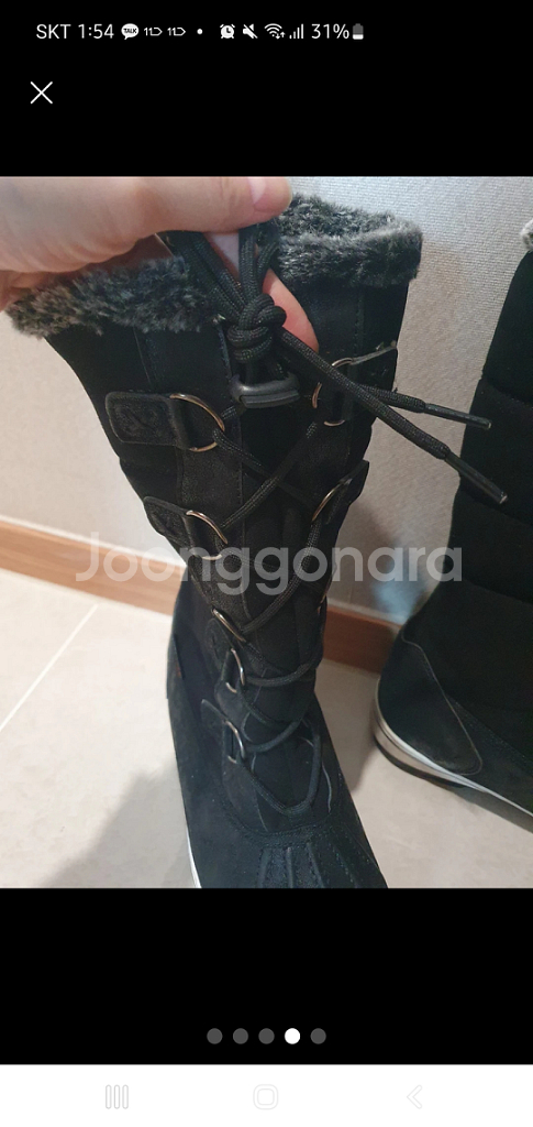 키높이 어그 털 부츠--3