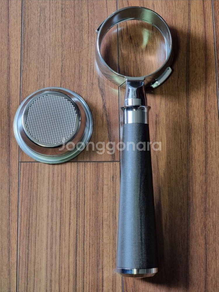 바텀리스 포터필터 58mm 최고급 원목 샤카테 메탈--1