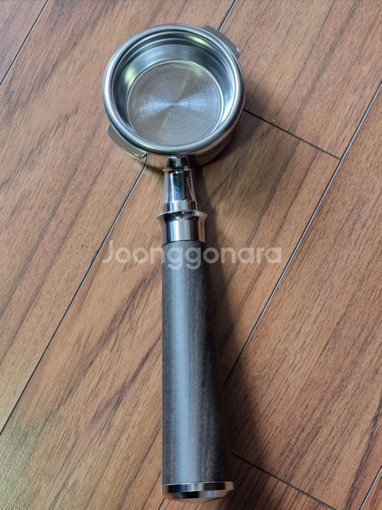 바텀리스 포터필터 58mm 최고급 원목 샤카테 메탈--2