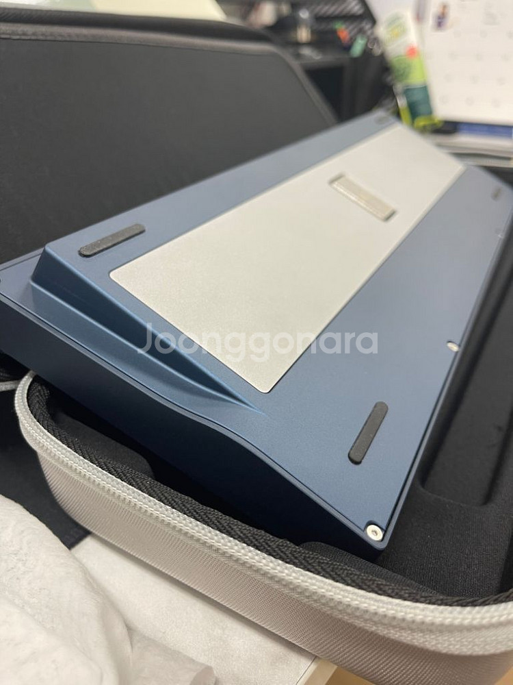 커스텀키보드 qk80 네이비(키캡,스위치 포함)--2