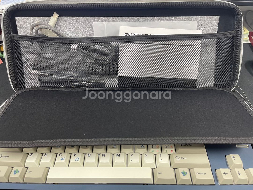 커스텀키보드 qk80 네이비(키캡,스위치 포함)--4