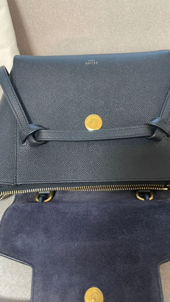 셀린느 벨트백 나노 블랙--6