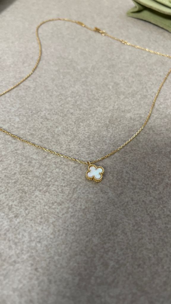 반클리프아펠 스위트 알함브라 마더오브펄 목걸이--1