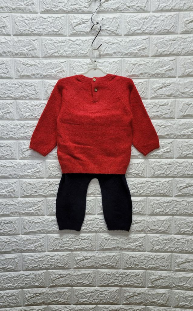 (새상품)블루독베이비 니트 상하세트(85)--2