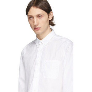 Hugo White Poplin Ermann 셔츠
