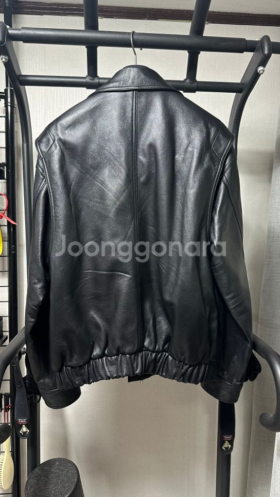 도프제이슨 오버핏 램스킨 보머 자켓 L--1