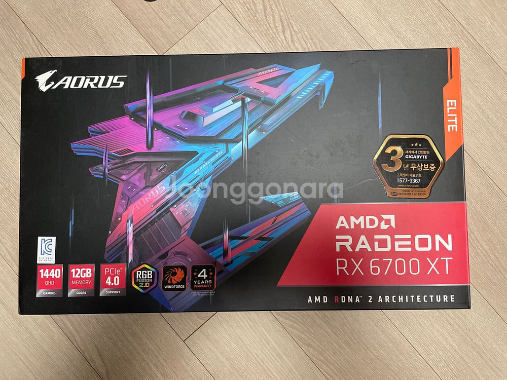 기가바이트 rx6700xt ELITE 12gb--0