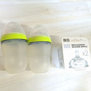 코모토모 실리콘젖병/배앓이 방지/ 250ml, 젖꼭지