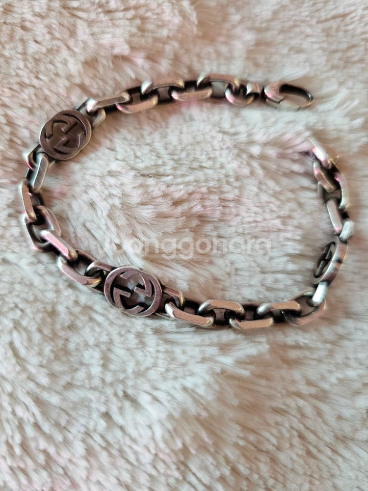 구찌 인터로킹 팔찌--1