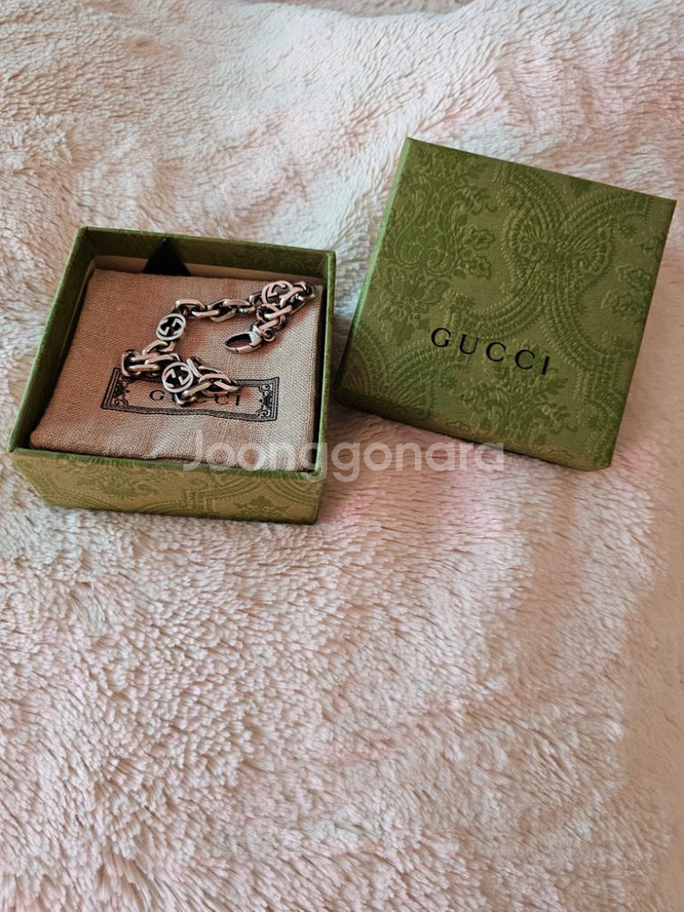 구찌 인터로킹 팔찌--2