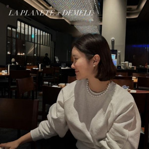 라플라네트 드멜 홍메리 진주 목걸이 12mm