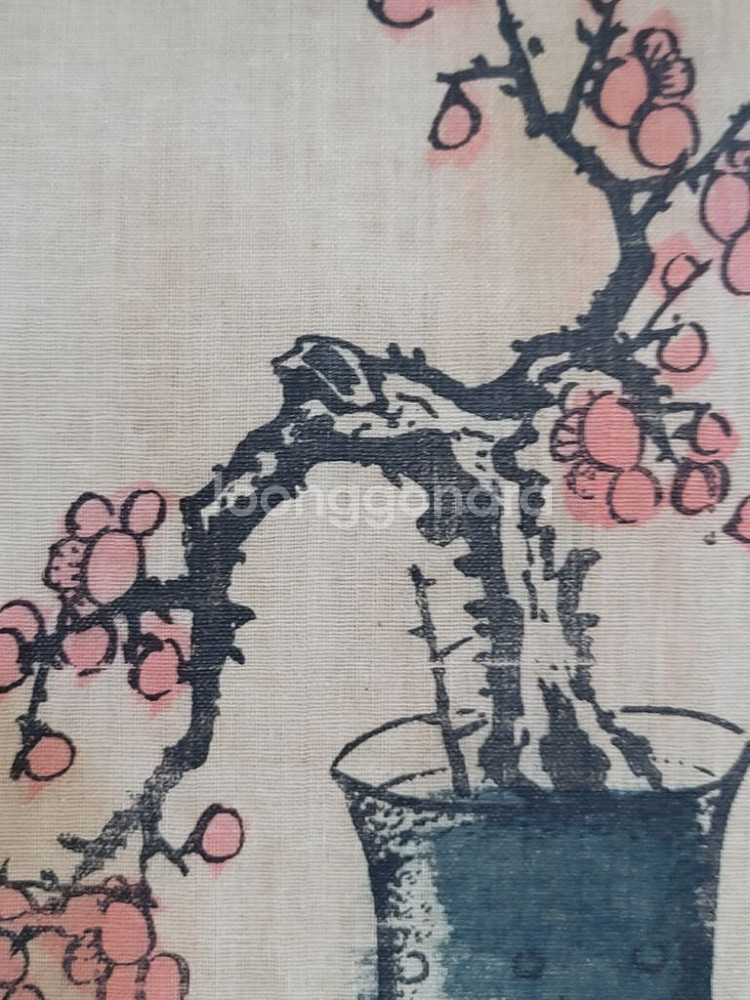 기명절지도 매화 그림 고화 골동품--6