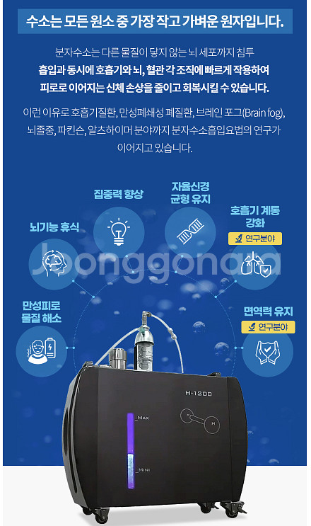 휴라이트 분자수소흡입장치 H-1200 판매합니다--1