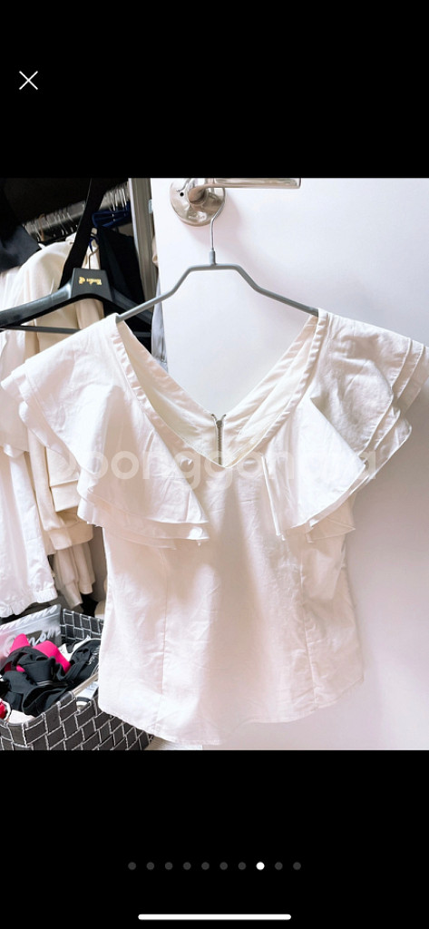 수입의류 여러개 트위드 쿠빅 보석 블라우스 스커트 엉넬--7