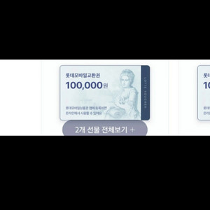 롯데모바일상품권 10만원 2장