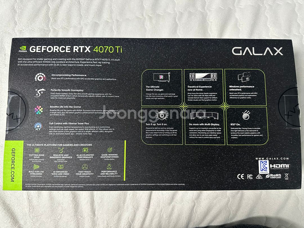 갤럭시 RTX 4070Ti EX GAMER WHITE--1