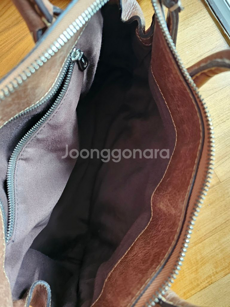 브라운 가죽가방 토트백--8
