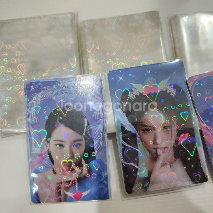 하트 포카 슬리브 포토카드 50장 세트--1