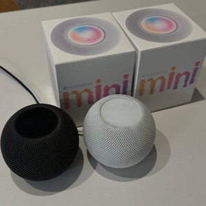 홈팟미니 2대 일괄 판매 (화이트/스페이스그레이)