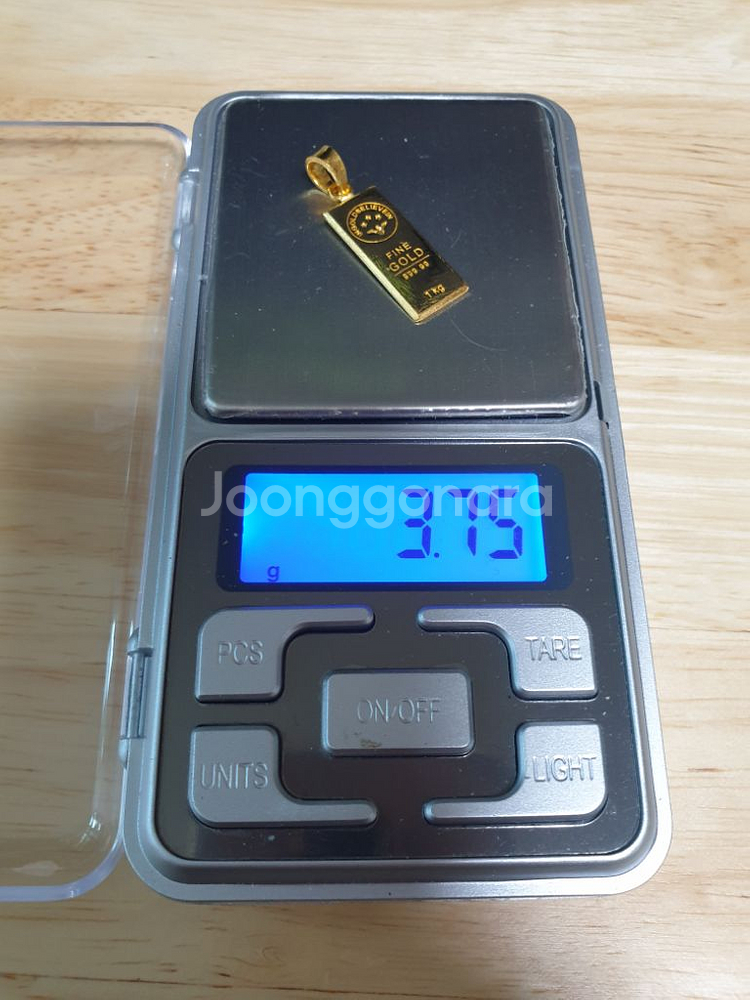 순금 골드바 목걸이 펜던트--3