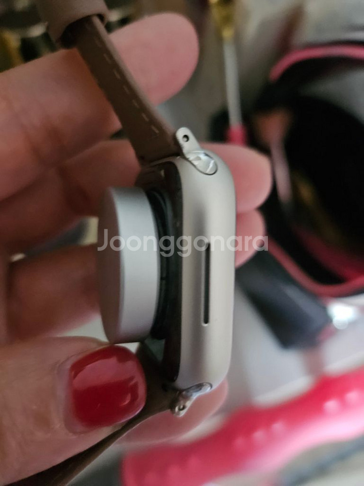 애플워치 8 GPS 41mm 스타라이트 알루미늄 케이스--1