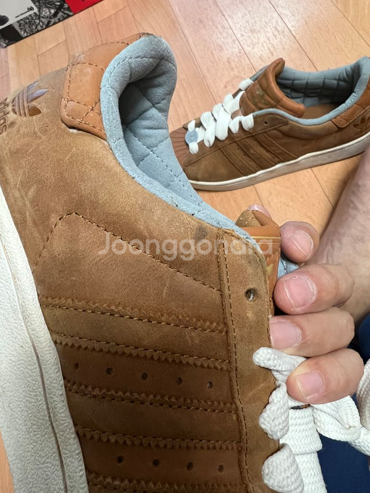 아디다스 슈퍼스타 된장 275(거의새상품,택포)--4