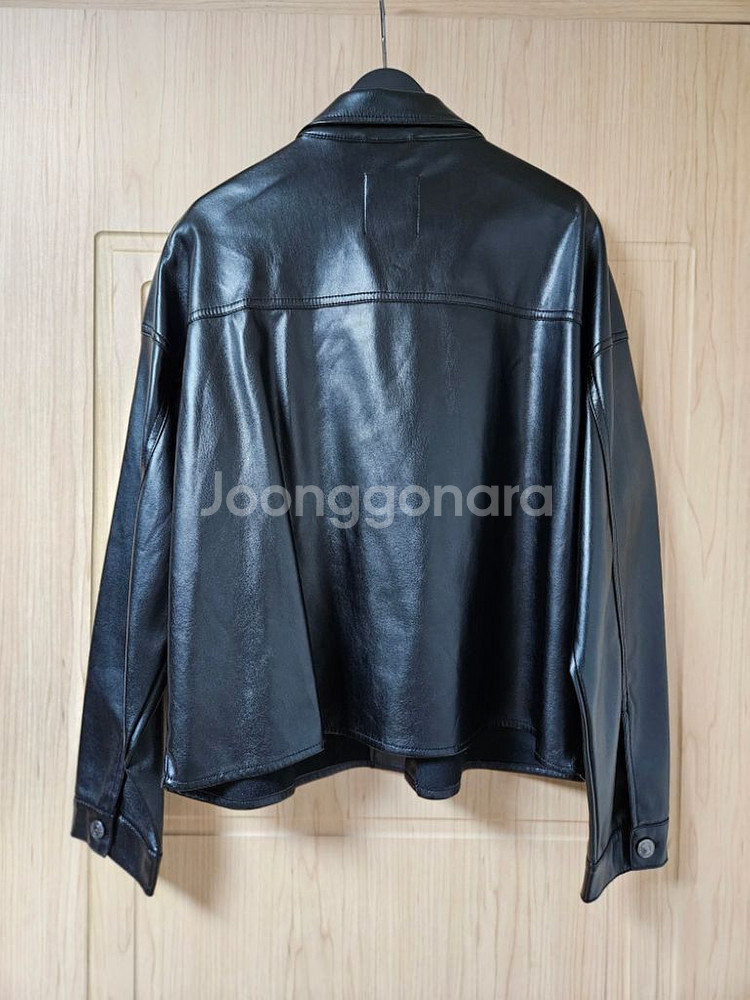 자라 레더셔츠--1