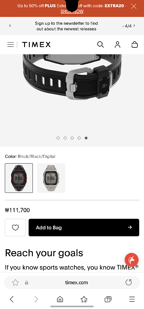 타이멕스 TIMEX T300 수영 철인 인터벌 훈련--2