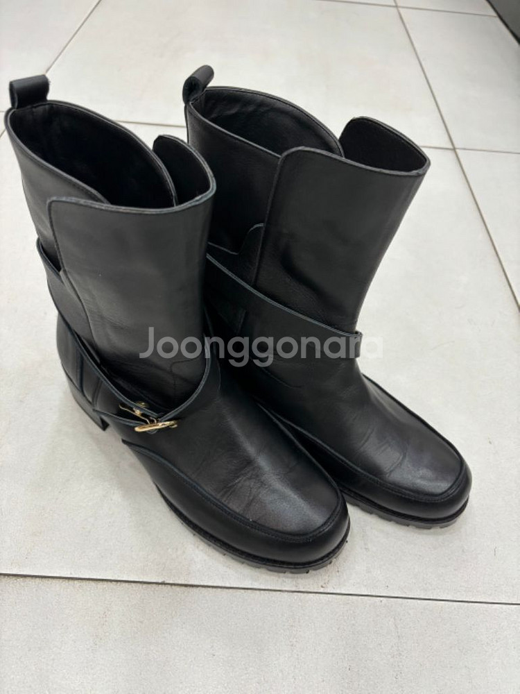 가죽미들부츠( 245)--4