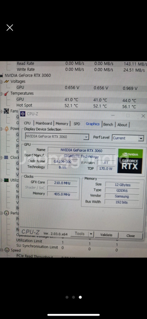 rtx 3060 3펜 12g--2