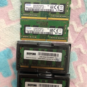 램 ddr4-2400T 4G (2장)+ddr2 2G 2