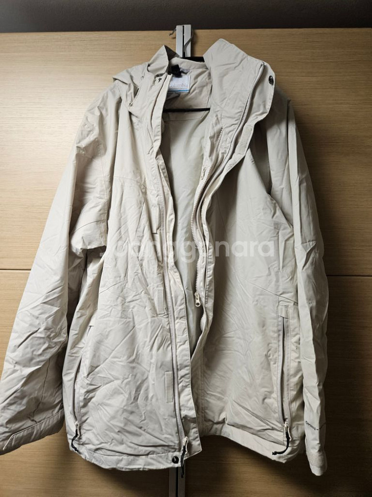 컬럼비아 방수 바람막이와 플리스내피--2