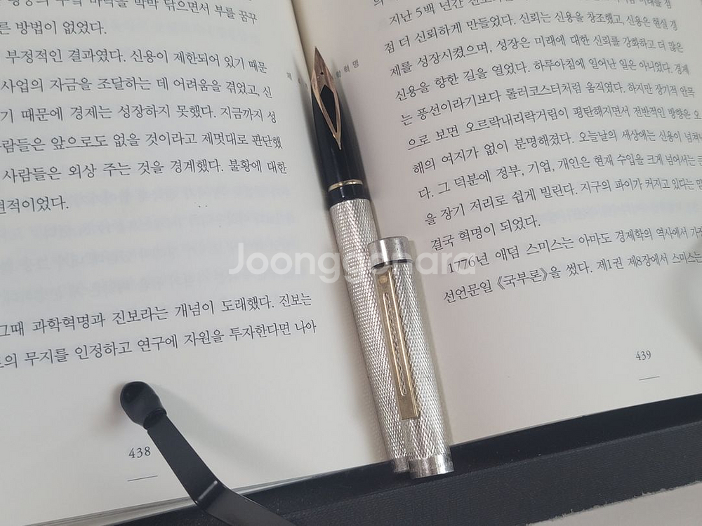 80년대 쉐퍼 타가 만년필 - 은도금 바디, 14K금촉--3