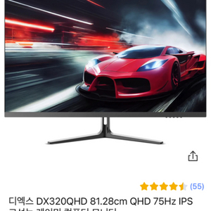 디엑스 32인치 ips패널 qhd 75hz 실사용1달정