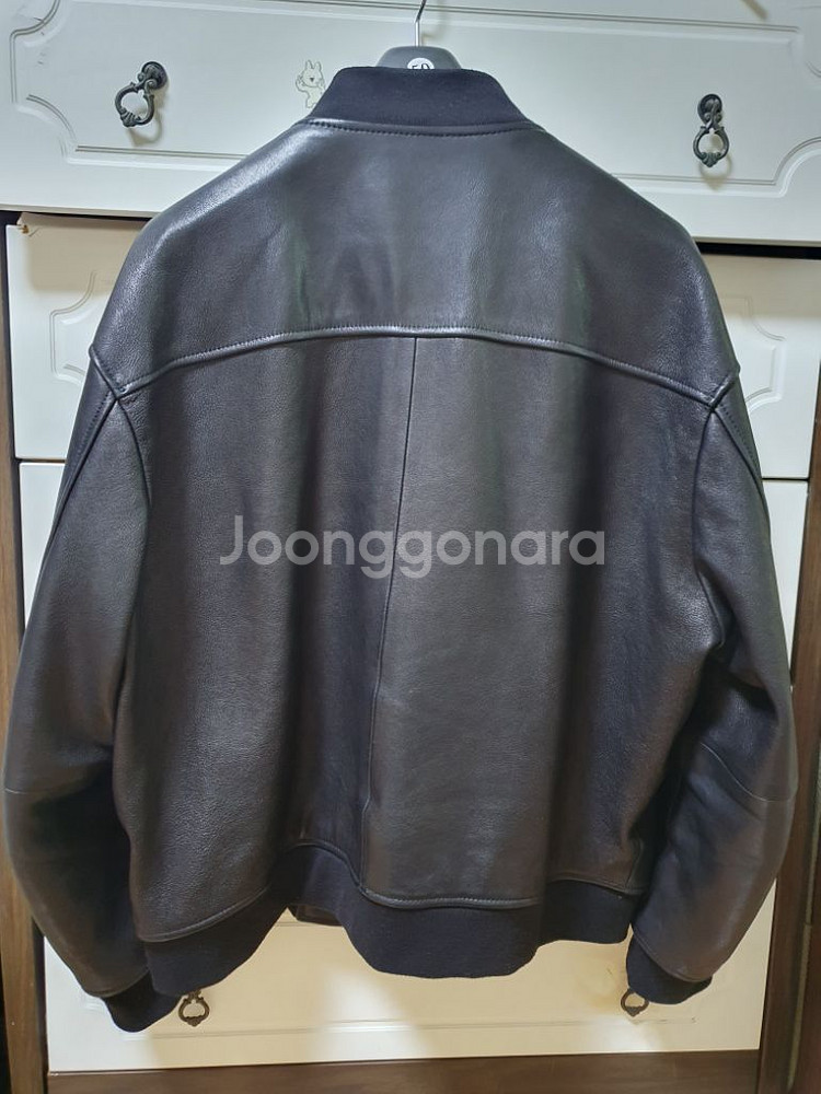 느와르라르메스 MA-1가죽 자켓 사이즈50--1